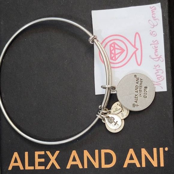 Alex and Ani letter H initial charm bracelet - Picture 3 of 3